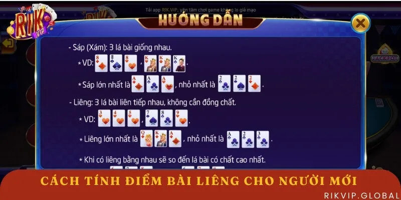 Tường tận cách tính điểm bài Liêng